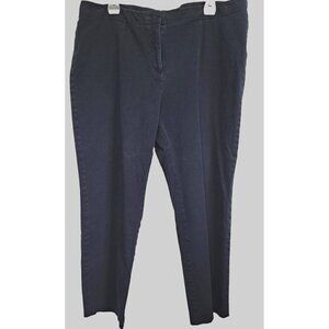 Chico's Women’s XL (3) Short So Slimming Black Zip Fly Pants 26" Inseam